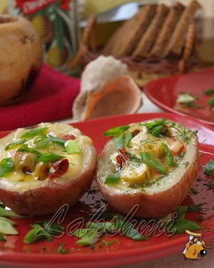 Картофельная брускетта по-средиземноморски