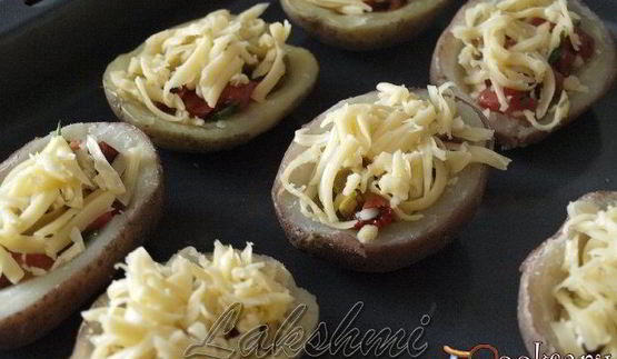 картофельная брускетта по-средиземноморски