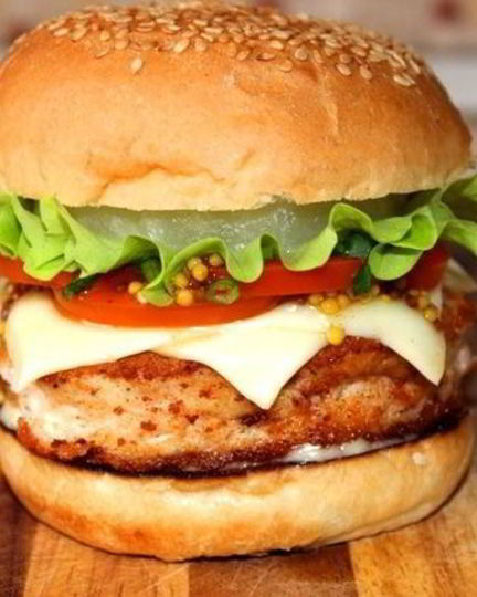 Рецепт бургер с ананасом и медовой горчицей