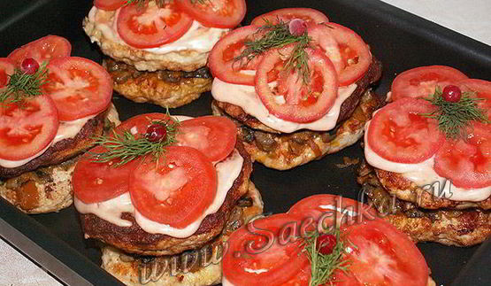 котлета куринбургер