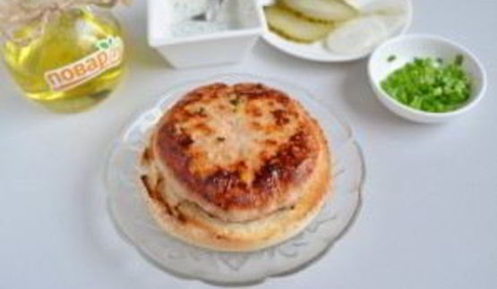 куриный бургер тандури