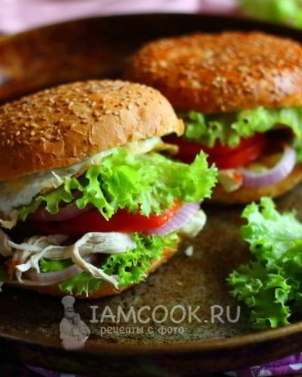Рецепт омлета-бургера