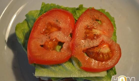 полезный бургер