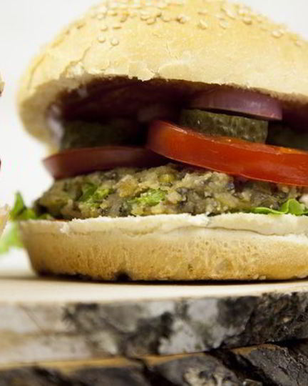 Рецепт вегетарианский бургер с котлетой из маша