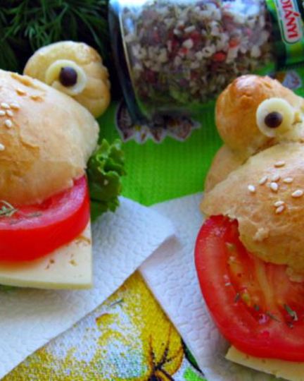 Рецепт веселых бургеров на пикничок