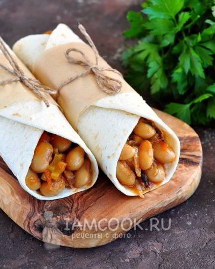 Рецепт буррито с фасолью