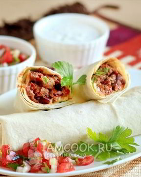 Буррито с говядиной