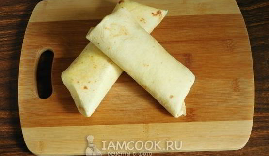 буррито с курицей и фасолью