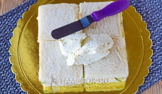 бутербродный торт праздничный