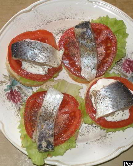 Рецепт бутербродов открытых