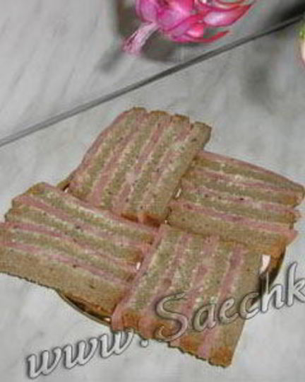 Рецепт бутербродов полосатых