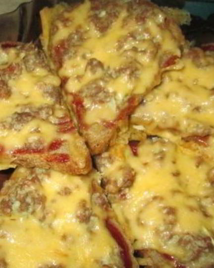 Рецепт бутербродов с фаршем в духовке