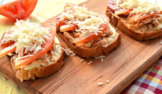 горячие бутерброды с кальмарами