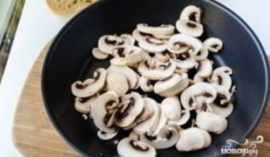 запеченные бутерброды с грибами