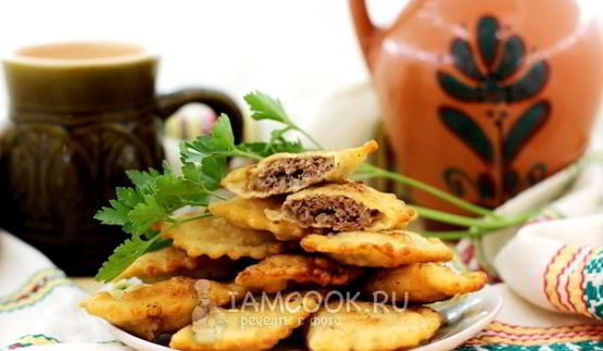 чебуреки из заварного теста