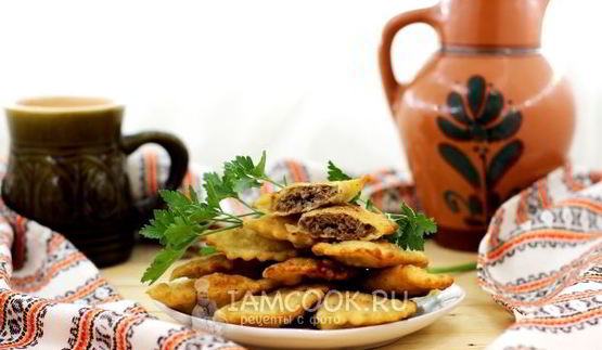 чебуреки из заварного теста