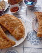 Чебуреки со свининой и говядиной