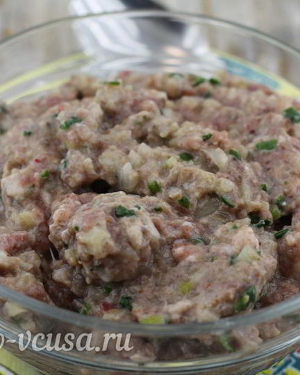 Рецепт начинки для чебуреков из говядины