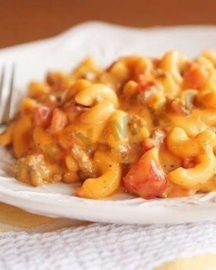 Рецепт макарон чизбургер