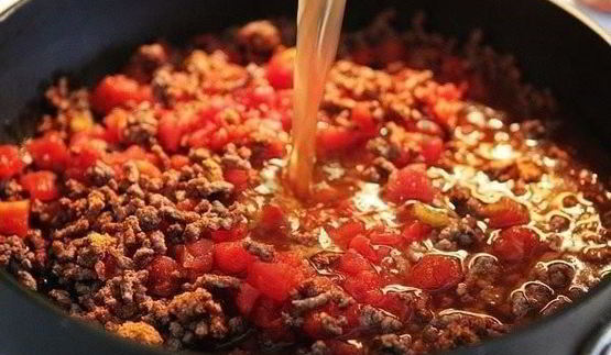 макароны чизбургер