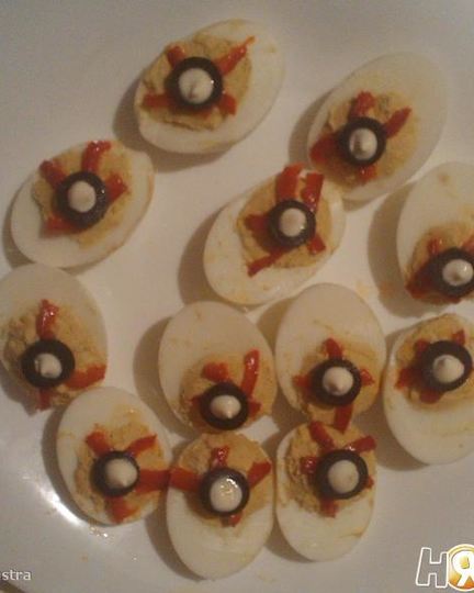 Рецепт фаршированных яиц глаза монстра