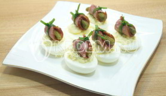 фаршированные яйца зимняя закуска