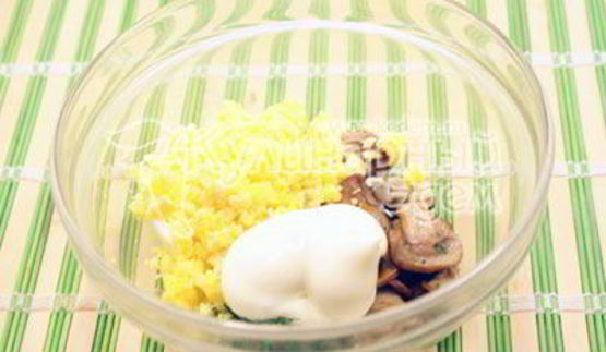 яйца фаршированные гнездышки