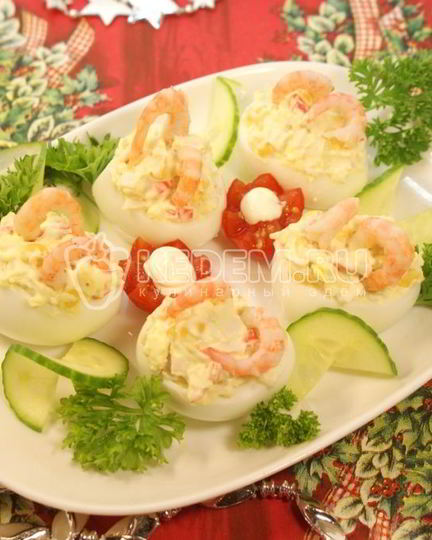 Рецепт закуски фаршированные яйца