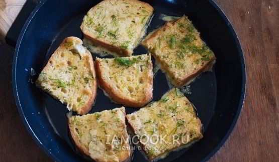 гренки из белого хлеба с яйцом