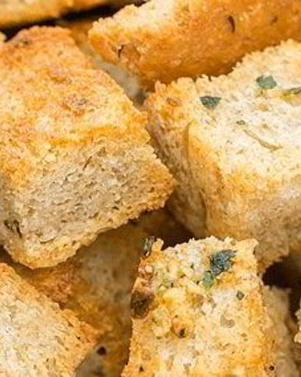 Рецепт гренков из белого хлеба в духовке