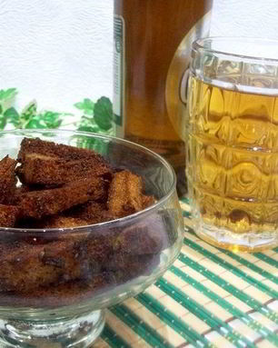 Гренки с чесноком к пиву