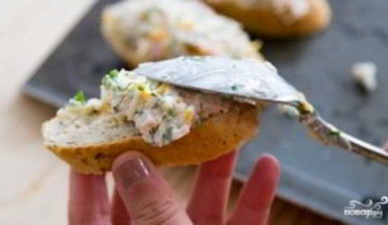 гренки с креветками