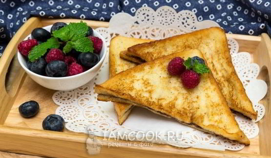 гренки с шоколадно-ореховой пастой