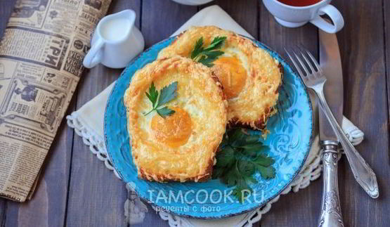 гренки с сыром и яйцом в духовке