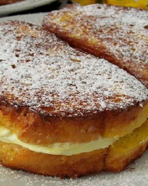 Гренки с творогом