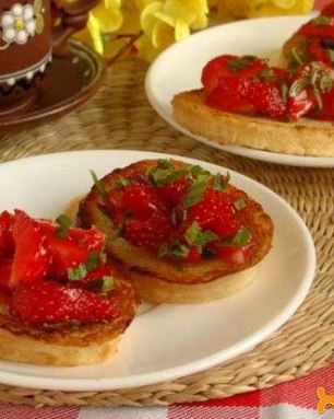 Сладкие гренки из багета