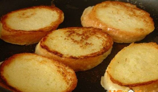 сладкие гренки из багета