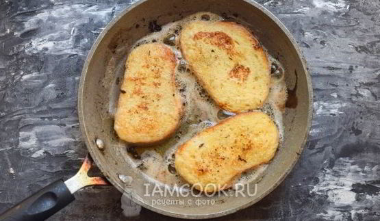 сладкие гренки из батона с молоком и яйцом