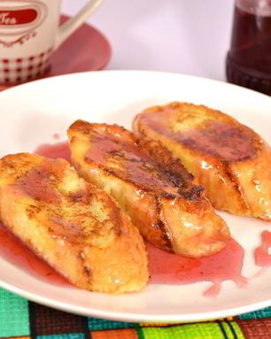 Сладкие гренки на завтрак