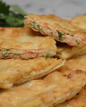 Восточные гренки на тонком лаваше