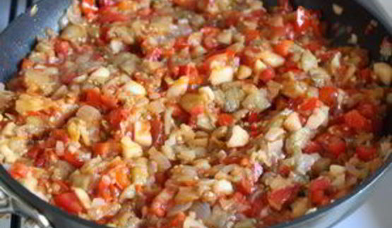 баклажанная икра с яблоками