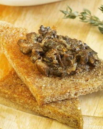 Рецепт грибной икры на тостах