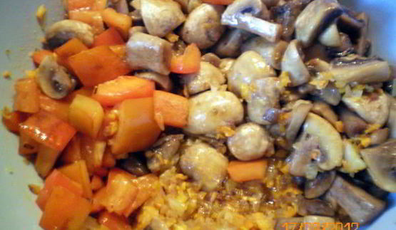 грибная икра с болгарским перцем