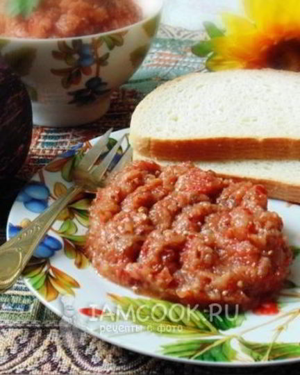 Рецепт икры из баклажанов и перца по-донецки