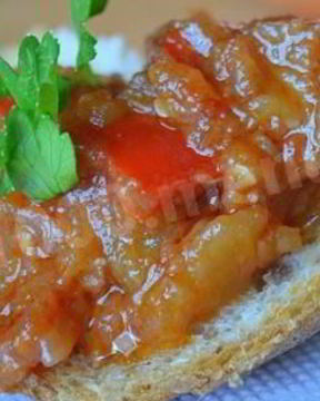 Икра из баклажанов с яблоками