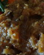 Икра кабачковая с карамелизированным луком в глазури из бальзамического уксуса