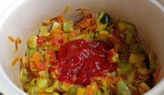 кабачковая икра из замороженных овощей