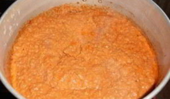 кабачковая икра с соусом