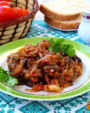 Жареная икра из баклажанов