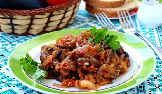 жареная икра из баклажанов